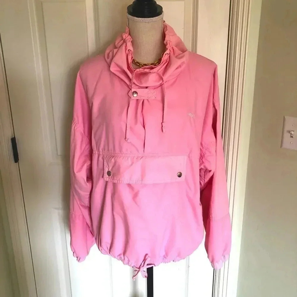 𝅺Head True vintage‎ 80’s 90’s pink windbreaker size M/L